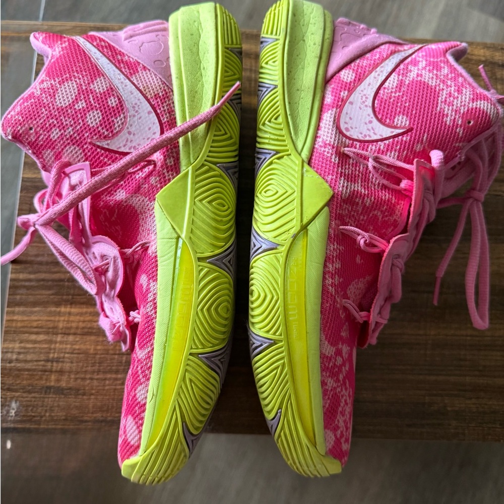 Nike Men's Vibrant Pink and Yellow Athletic Shoes